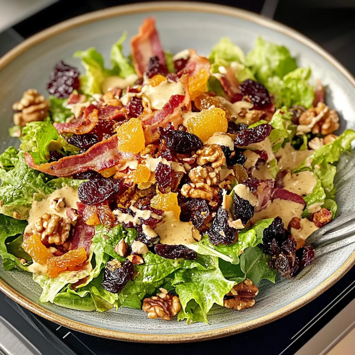 Bittersalate mit Dörrfrüchten