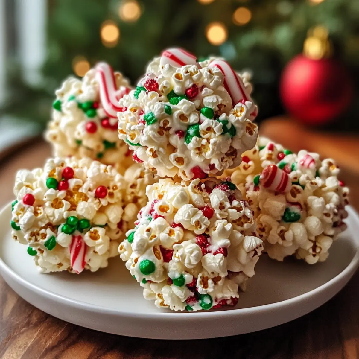 Weihnachts-Popcornbälle
