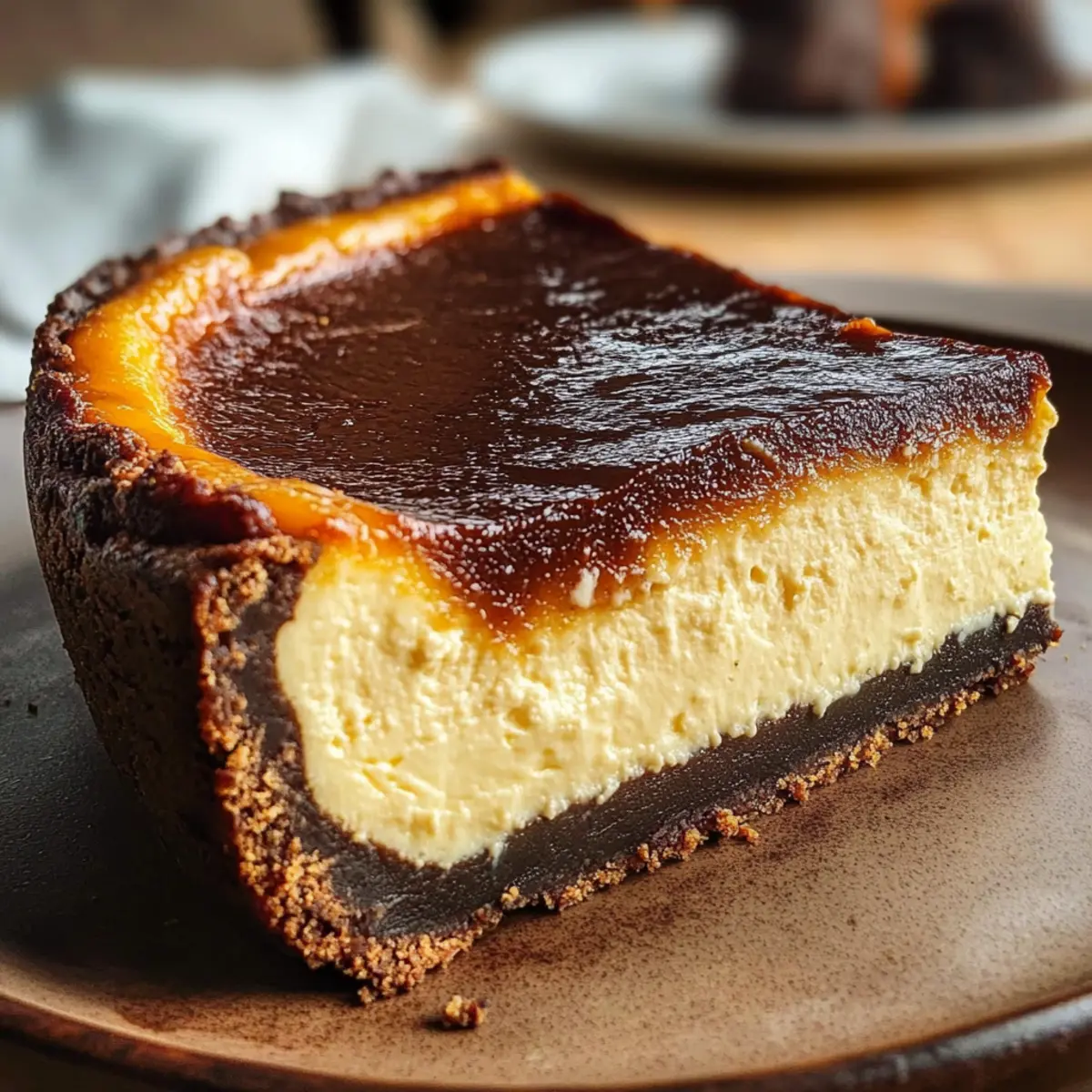 Cremiger baskischer Käsekuchen