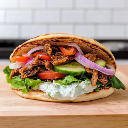 Einfachster veganer Döner mit fertigem Dönerfleisch und Salatmix