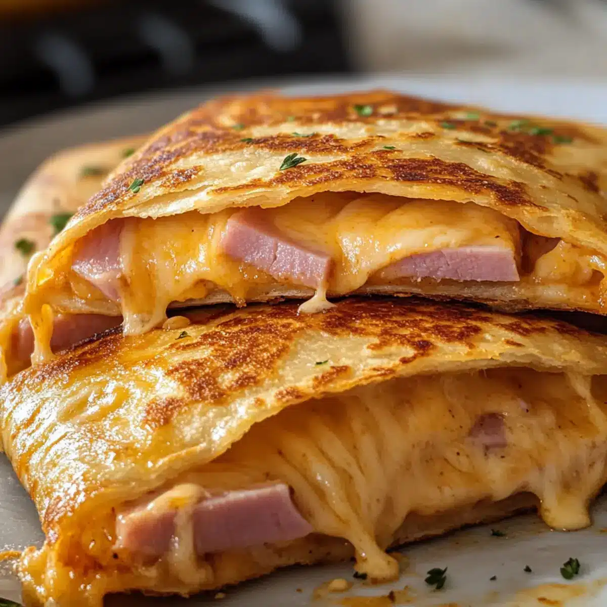 Schinken-Käse-Taschen im Airfryer