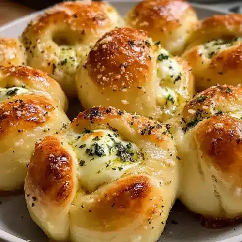 Käsegefüllte Knoblauchknoten