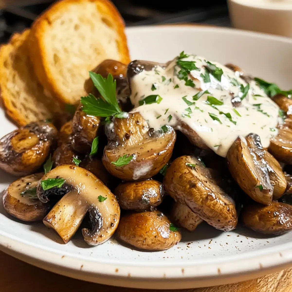 Gebratene Champignons