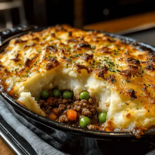 Rinderhackfleisch Shepherd's Pie Rezept Zutaten: - 500 g Rinderhackfleisch - 1 Zwiebel, gewürfelt - 2 Karotten, gewürfelt - 2 Selleriestangen, gewürfelt - 2 Knoblauchzehen, gehackt - 200 g Erbsen - 1 EL Tomatenmark - 1 TL Worcestershiresauce - 500 g Kartoffeln, geschält und gewürfelt - 50 ml Milch - 50 g Butter - Salz - Pfeffer - Thymian - Paprika Anleitung: 1. Ofen auf 200 °C vorheizen. 2. Kartoffeln in einem Topf mit Wasser zum Kochen bringen und 15-20 Minuten weich kochen. 3. In einer großen Pfanne Zwiebel, Karotten und Sellerie anbraten, bis sie weich sind. 4. Knoblauch hinzufügen und kurz mitbraten. 5. Rinderhackfleisch dazugeben und braten, bis es durchgegart ist. 6. Tomatenmark, Worcestershiresauce, Erbsen, Salz, Pfeffer und Thymian hinzufügen und gut vermischen. 7. Kartoffeln abgießen und mit Milch und Butter pürieren. Mit Salz und Pfeffer abschmecken. 8. Die Fleischmischung in eine Auflaufform geben und das Kartoffelpüree gleichmäßig darauf verteilen. 9. 30 Minuten im Ofen backen, bis die Oberseite goldbraun ist.