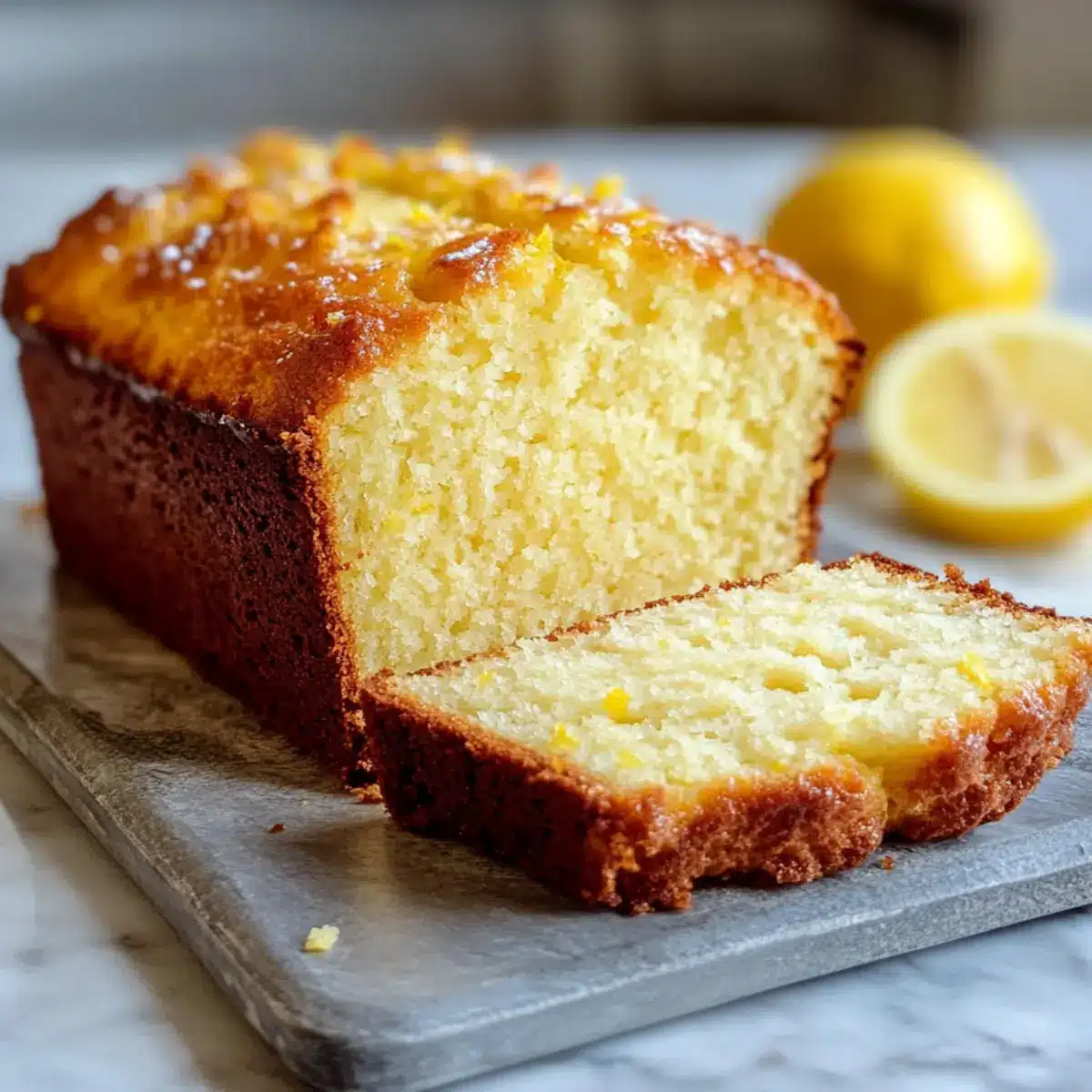 Gesunder griechischer Joghurt Zitronen-Brotkuchen Rezept
