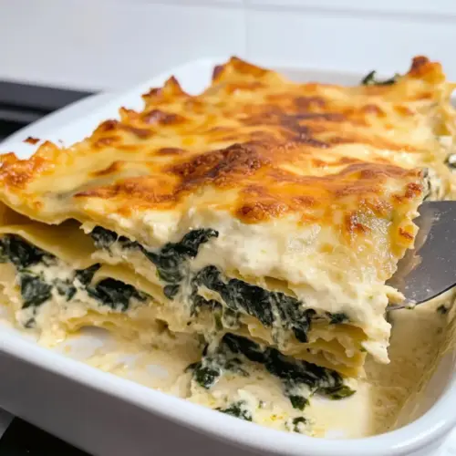 Spinatlasagne mit Bechamelsauce einfach
