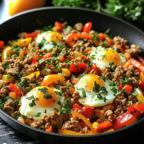 Truthahn- und Eier-Frühstücks-Pfanne Rezept