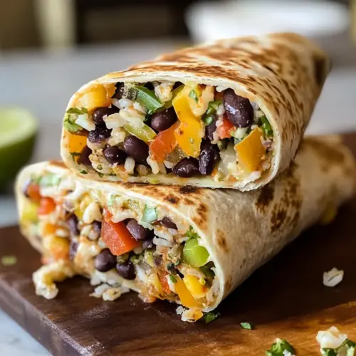 Gemüse-Burrito: Mexikanische Wraps