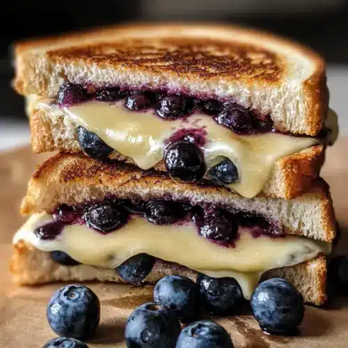 Blaubeer gegrillter Käse