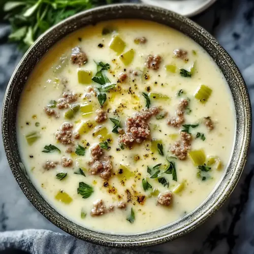 Käse Lauch Suppe Hackfleisch – Wärmendes Soulfood