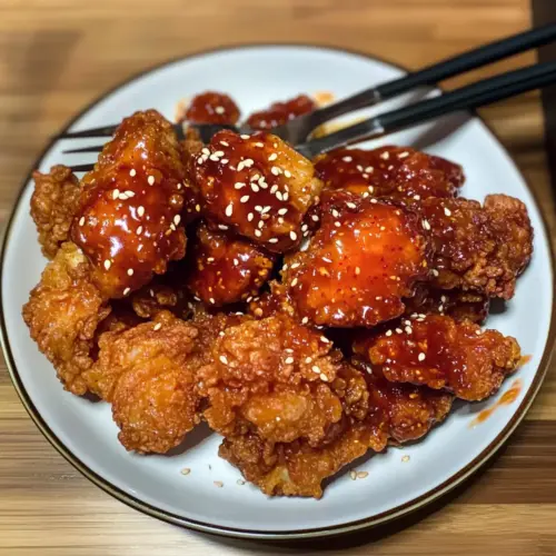 Koreanisches frittiertes Hähnchen (so lecker)