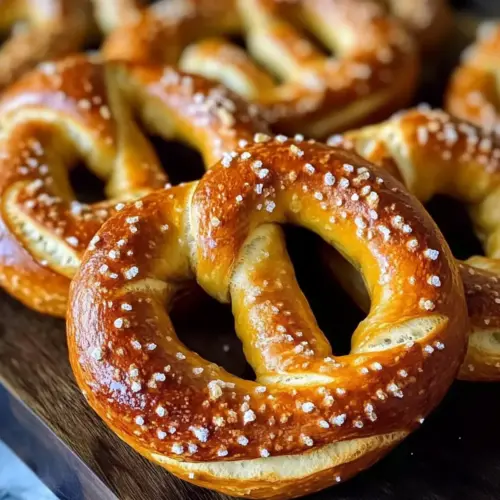 Einfache hausgemachte weiche Brezeln