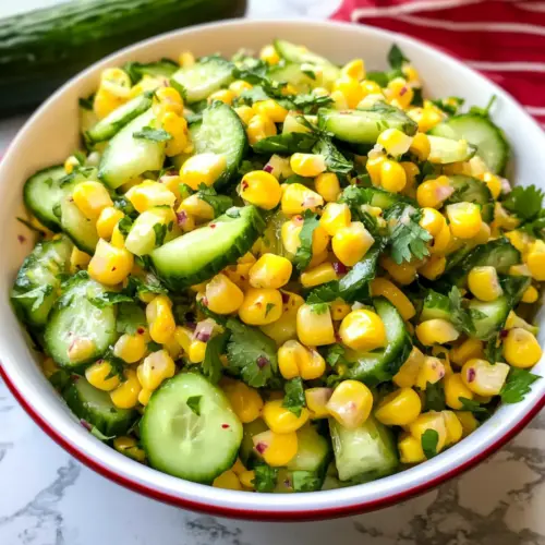 Gurken-Mais-Salat
