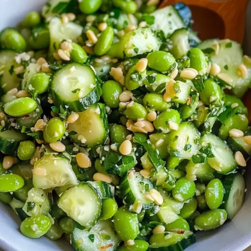 Gurken Edamame Salat