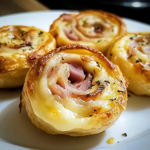 Schinken und Käse Schnecken