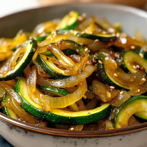 Zucchini und Zwiebel Pfanne