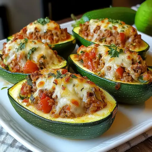 Gefüllte Zucchini