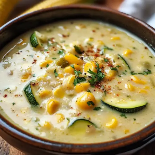 Sommer-Mais- und Zucchini-Chowder