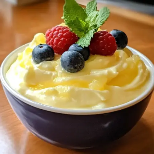 Zitronenquarkpudding