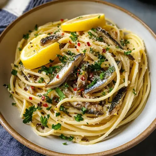 Zitronen-Sardinen-Pasta
