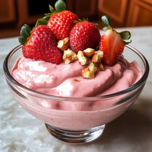 Erdbeer-Hüttenkäse-Mousse