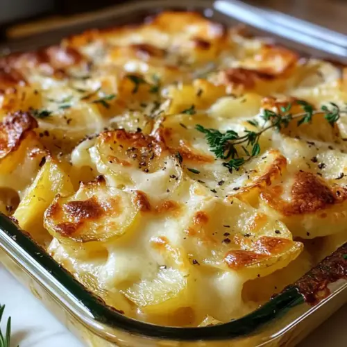 Französische Zwiebel Kartoffel Auflauf
