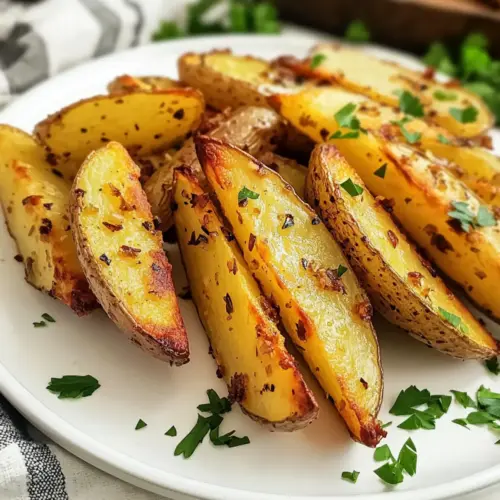 Knoblauchbutter Kartoffelspalten