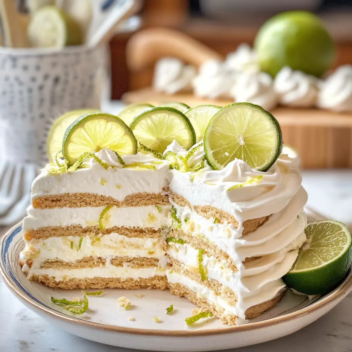 Mexikanische Limetten-Eisboxkuchen